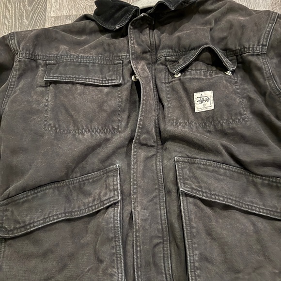 Stussy Washed Canvas Shop Jacket - Picture 2 of 3